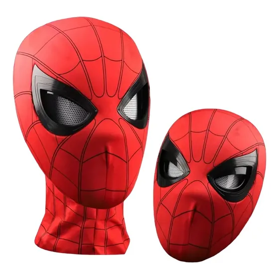 Máscara Homem Aranha Adulto Com Faceshell Mexe Os Olhos