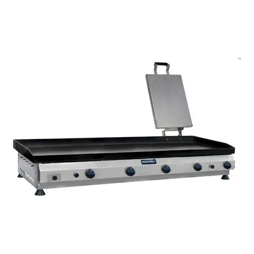 Plancha Industrial Gas Con Prensador Mesa 1,20mt Metvisa Mf 