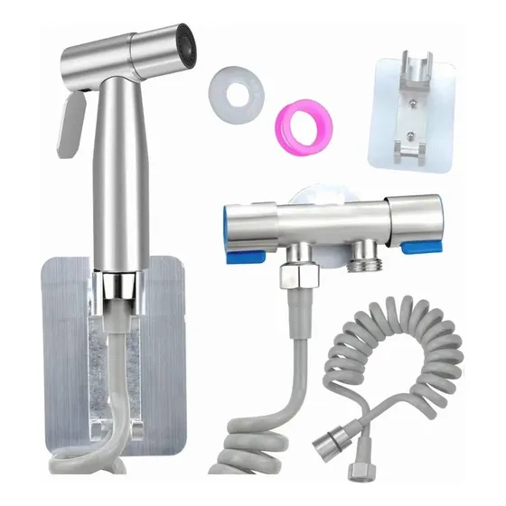 Juego Completo Llave Bidet Ducha Arabe Para Wc