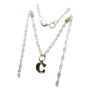 Conjunto Cadena Plata Y Oro + Inicial Chica Oro Fabricacion Conjunto Cadena Plata Y Oro + Inicial Chica Oro Fabricacion