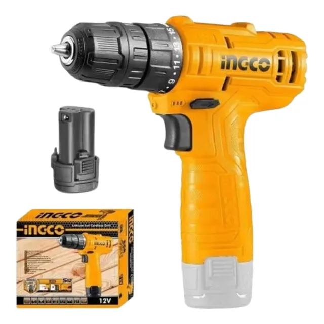 Taladro Inalambico Ingco 12v 20nm Rotacion Con Una Bateria