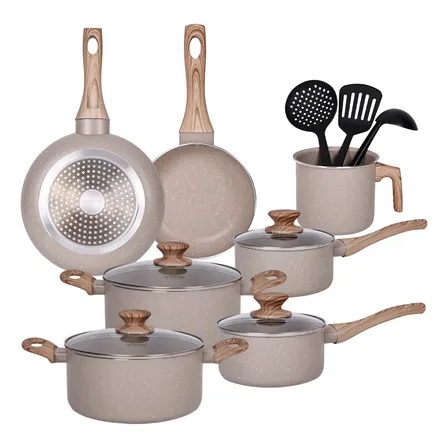 Jogo De Panelas Cerâmica Antiaderente Indução Gás 10 Peças Vanilla