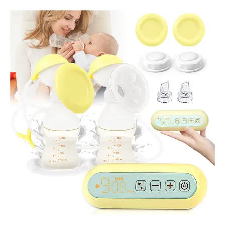 Bomba De Leite Elétrica, Bombinha De Leite Materno Para Alimentação, Coletor De Leite Com Modos De Bombeamento E Massagem, 9 Níveis De Sucção, Com Display Led Extrator De Leite Elétrico Dupla