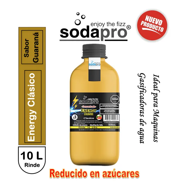 Sodapro Jarabe Sabor Guaraná  Energy Drynk Clásico