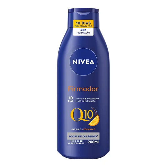 NIVEA Loção Hidratante Firmador Q10 + Vitamina C Pele Seca 200ml