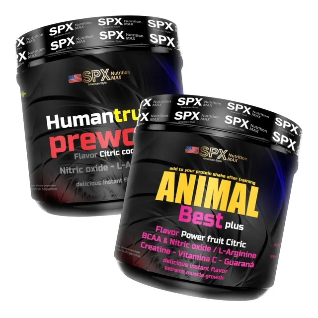 Pre Entreno Human T 300g  + Post Entreno Animal 300g Spx