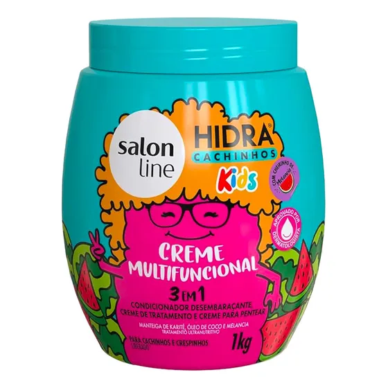 Salon Line Hidra Cachinhos Kids 3em1 Creme Multifuncional1kg