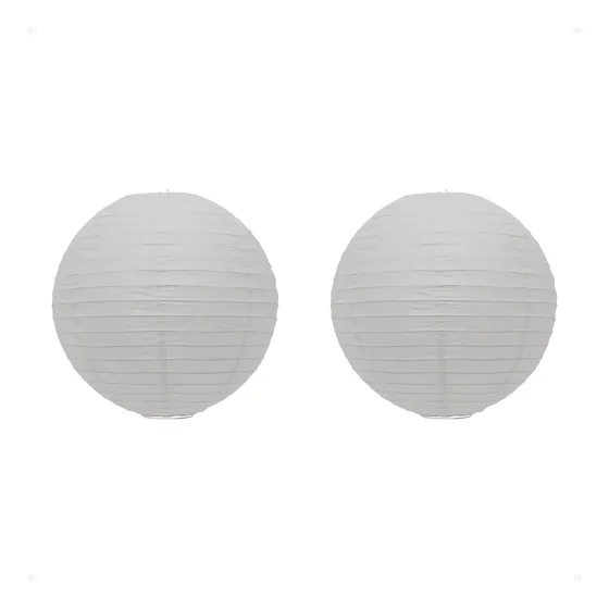 Kit 2 Luminária Oriental Japonesa Papel Branca 60cm
