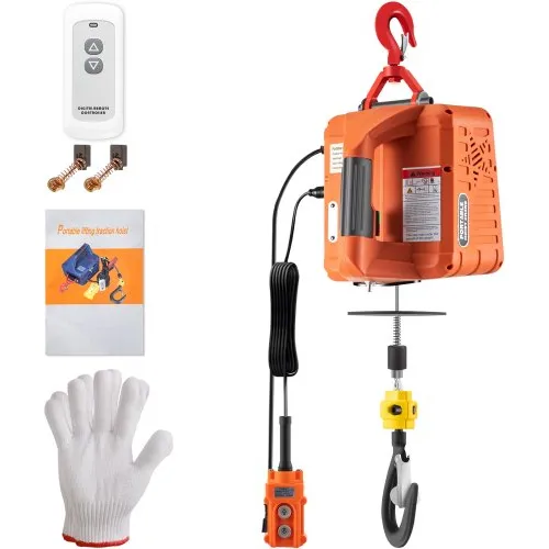 Polipasto Winche Portátil Electrico 3en1 Vevor 1100lbs 1500w