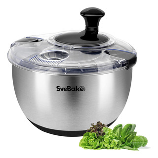 Centrifugadora De Ensaladas Svebake De Acero Inoxidable... Centrifugadora De Ensaladas Svebake De Acero Inoxidable...