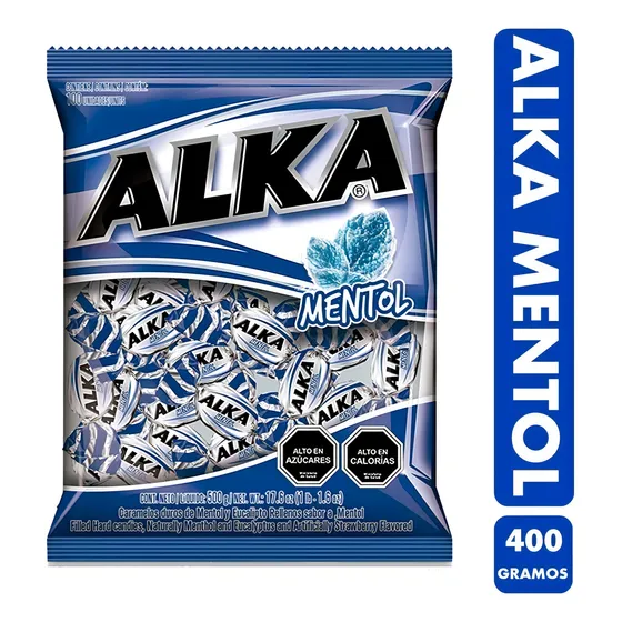 Caramelo Tradicional Alka Mentol (bolsa De 400gr