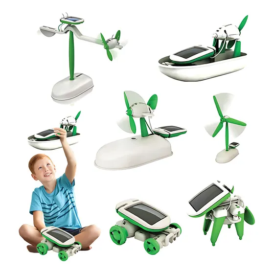 Kit De Robot Solar Montable 6 En 1 Para Niños Principiantes