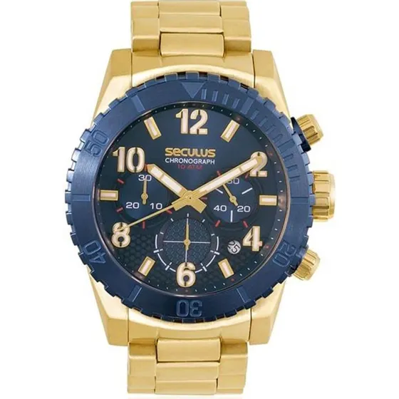 Relogio Masculino Seculus 13011gpsvla1-l3/4
