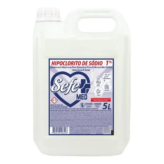 Cloro 1% Hipoclorito De Sódio Desinfetante Barbarex 5l