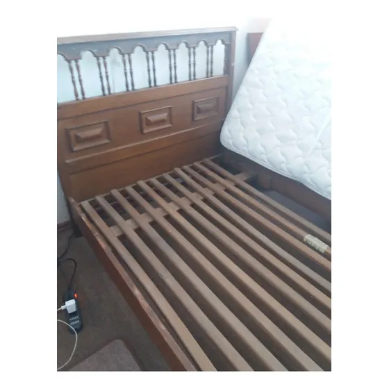Combo Cama De Plaza Y Media Encina + Colchón Rosen+velador
