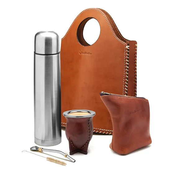 Balibetov Kit Completo Yerba Mate Bolsa Matera Hecha Mano