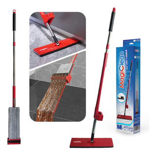Trapeador Mop Mágico Auto Exprimible De Magiclean M5 Color Rojo Trapeador Mop Mágico Auto Exprimible De Magiclean M5 Color Rojo