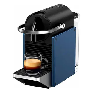 Cafeteira Nespresso Pixie Redesign Azul E Preta Para Café Em Cafeteira Nespresso Pixie Redesign Azul E Preta Para Café Em