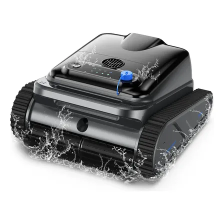 Robô Inteligente Limpeza Piscina Sem Fio | 4 Motores 130min Preto 127/220v