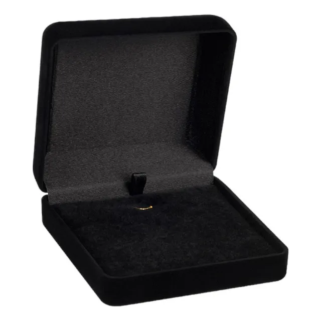 Estojo Linha Veludo - Estojo Medalha Colar Universal Preto
