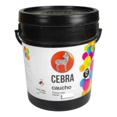 Pintura Caucho Mate Cuñete Cebra