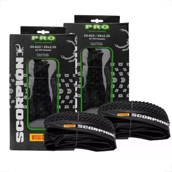 2 Unidades Pneu Mtb Aro 29 X 2.2 Pirelli Scorpion Pro Kevlar