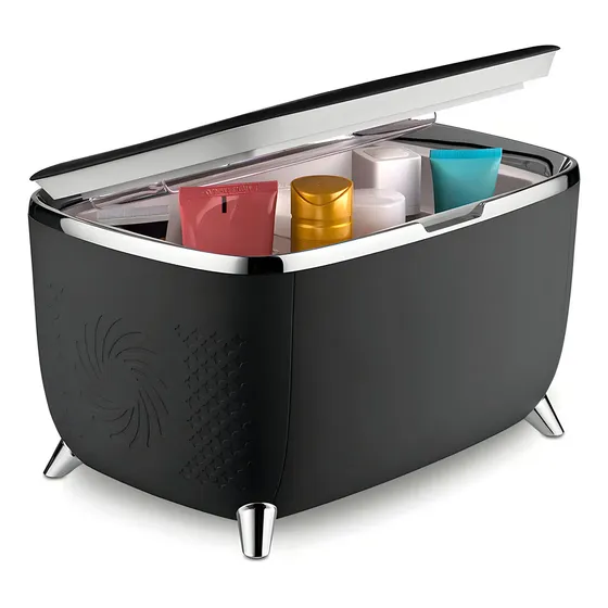 Mini Geladeira Preta Skincare Fridge 6l Portátil Multifuncional Bivolt Multi Care