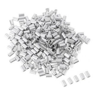 6 X 100 Piezas Conectores De Tubo De Línea De Aluminio De 6 X 100 Piezas Conectores De Tubo De Línea De Aluminio De