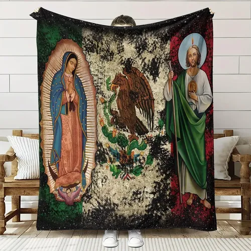 Virgin Mary Blanket Qiulibmh Our Lady Of Guadalupe Flannel