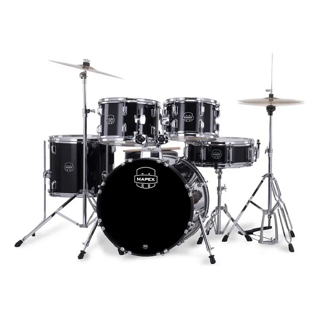 Batería Acústica Mapex Comet Cm5295ftc + Platillo + Silla Color Negro