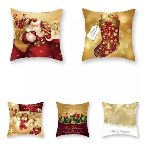 Navidad 2024, Sofá, Funda De Almohada, Lino, Juego De 2024