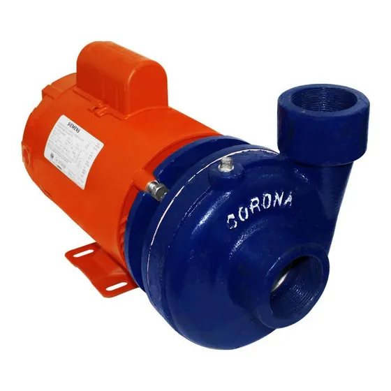 Bomba centrífuga centrífuga bifásica Siemens by Electromex BCM011 2hp color naranja/azul 60Hz