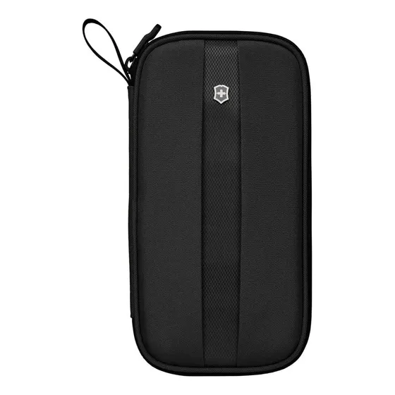 Travel organizer con protección RFDI Victorinox para portapasaporte color negro