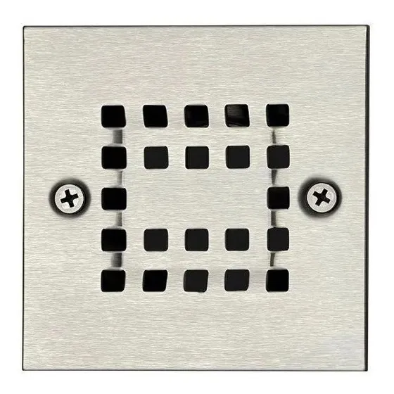 Rejilla Bm 10x10cm Anticucarachas Centro Piso Acero Inox Fp