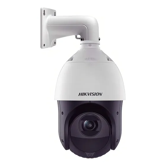 Hikvision Cámara de seguridad Domo PTZ IP 2 MP DARKFIGHTER Visión Nocturna A Color Entrada y Salida de Audio y Alarmas WDR 120 dB Modelo DS-2DE4225IW-DE