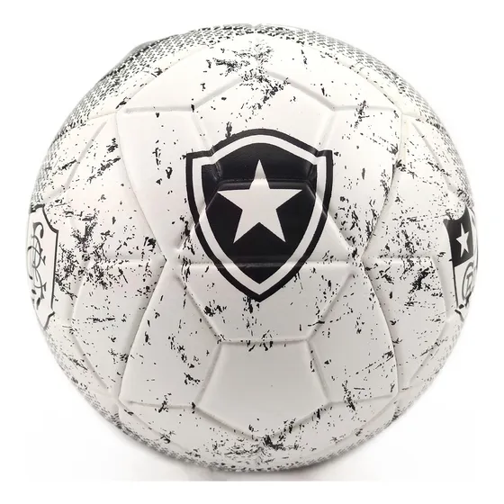 Mini Bola De Futebol Do Botafogo Licenciada N° 2 - Dualt Cor Branco