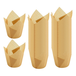 100 Papel De Pergamino Mini Moldes Para Muffins Café Ligero 100 Papel De Pergamino Mini Moldes Para Muffins Café Ligero