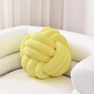 ( Ct Almohada Felpa Con Forma Bola Nudo Suave, Cojín ( Ct Almohada Felpa Con Forma Bola Nudo Suave, Cojín