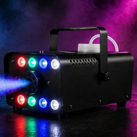 Maquina De Fumaça Com Canhao Led Controle Remoto 220v Festas 220v Preto
