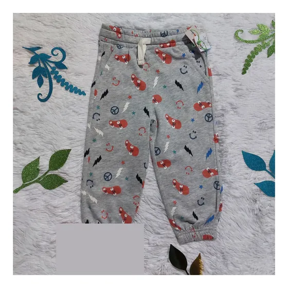Joggers Garanimals Para Niño Pequeño Gris Estampado