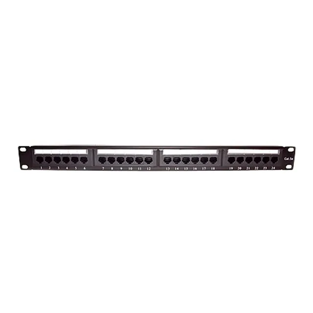 Patch Panel Utp De 24 Puertos Cat5e, 19in