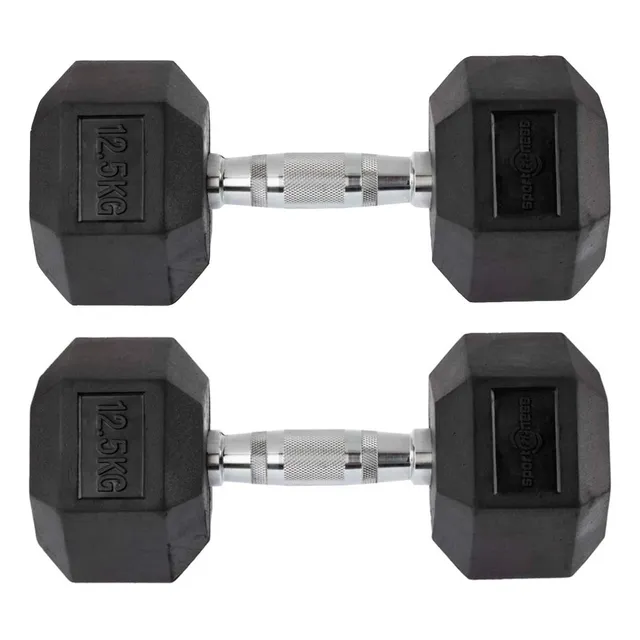 Pesas Mancuernas Hexagonales Sportfitness 12,5 K Set X 2 Gym