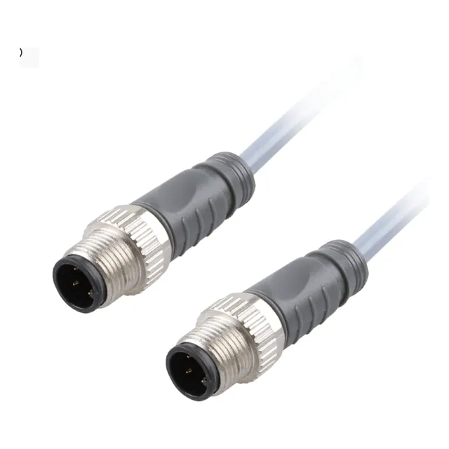 Conector E/s Precableado Recto M12 5 Pin, Pvc 2m Ip67 Elco