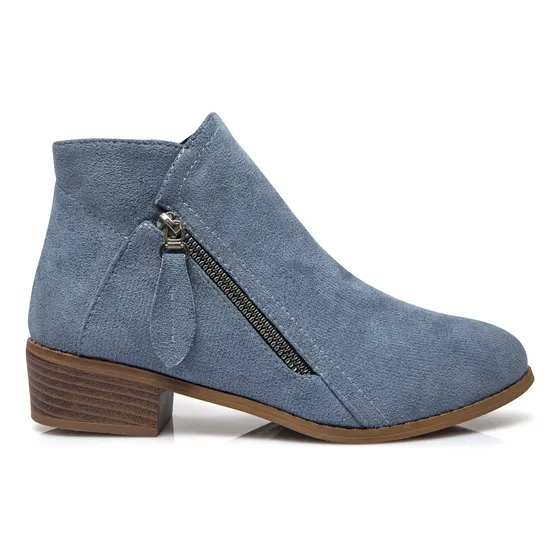 Zapato Dama Botas Negras Casual Plataforma Gamuza Sregtee