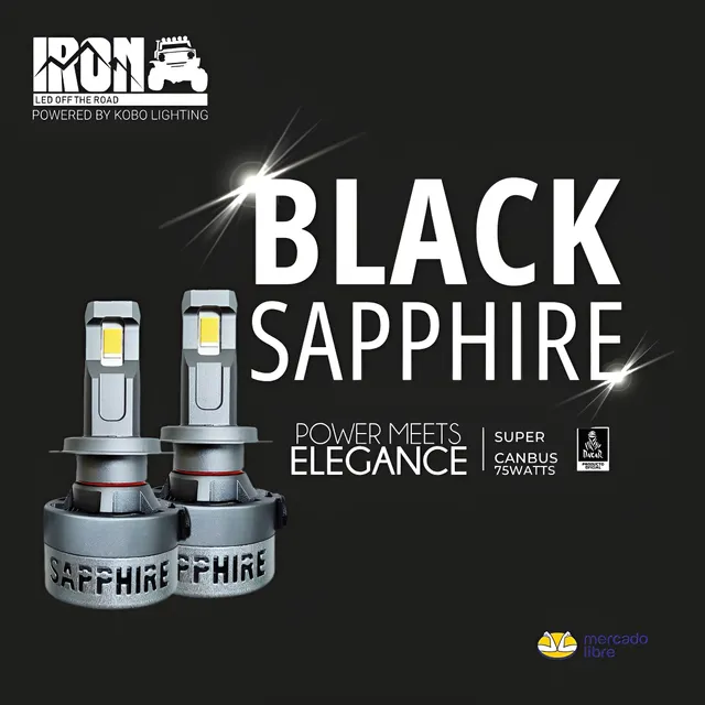 Kit Cree Csp Iron Led Black Sapphire Super Canbus Ir100 75w