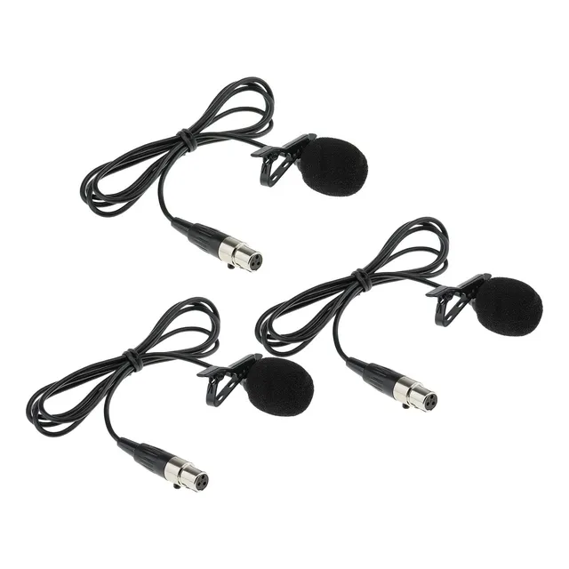 3×micrófono Solapa Mini Xlr 3 Pines
