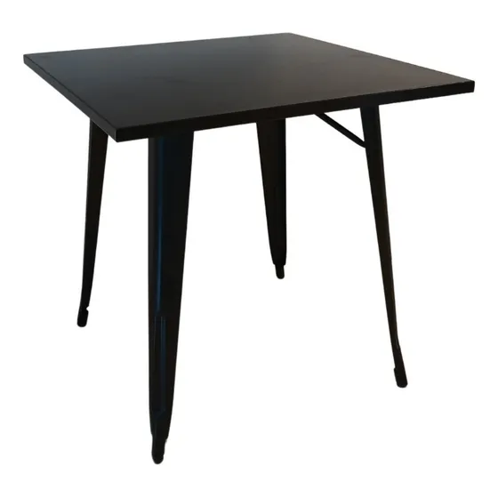 Mesa Comedor Tolix Flia Hdc Group 80 X 80 Negro Premium