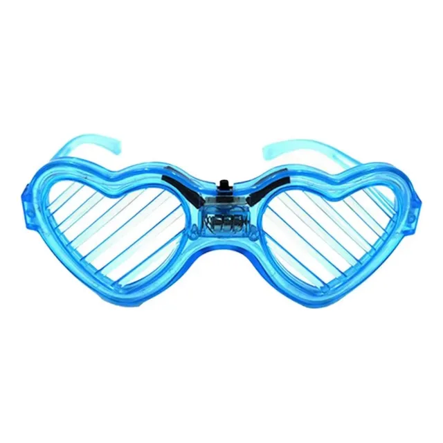 Lentes Led 10 Uds Luminosos Luz Corazón Fiestas Colores