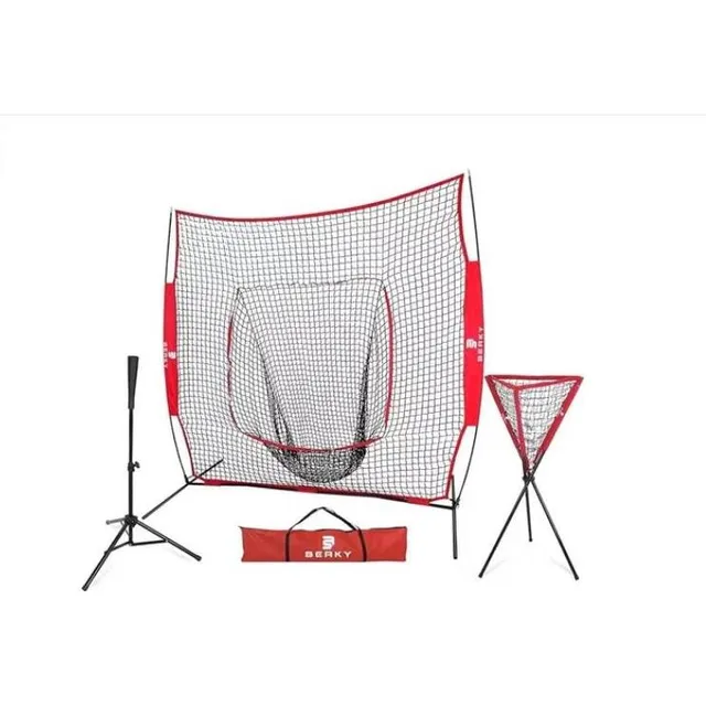 Malla Para Bateo Con Batting Tee Y Cesta