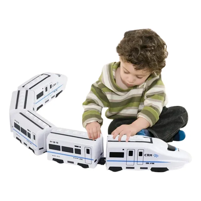 Tren Bala De Juguete Con Luces Y Sonido Esquiva Obstáculos